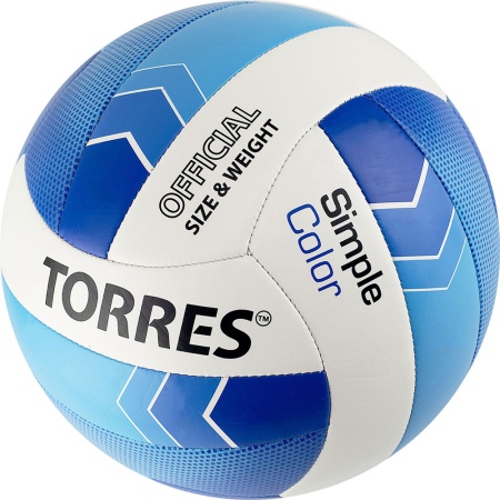 Купить Мяч волейбольный Torres Simple Color любительский р.5 в Пустошке 